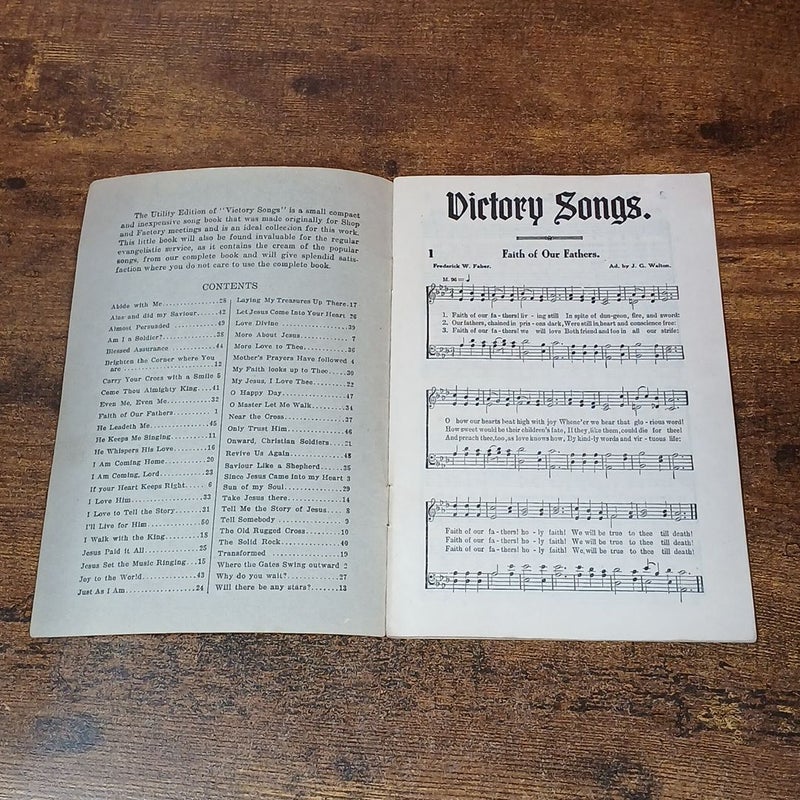 Victory Songs Hymn Book 