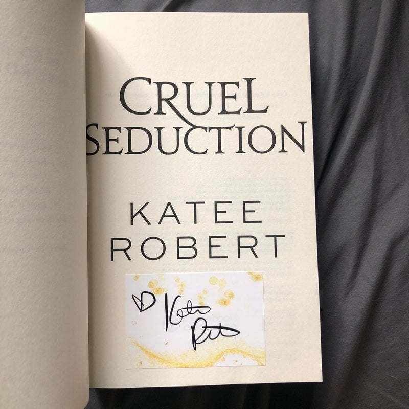 Cruel Seduction *Attached Signed bookplate