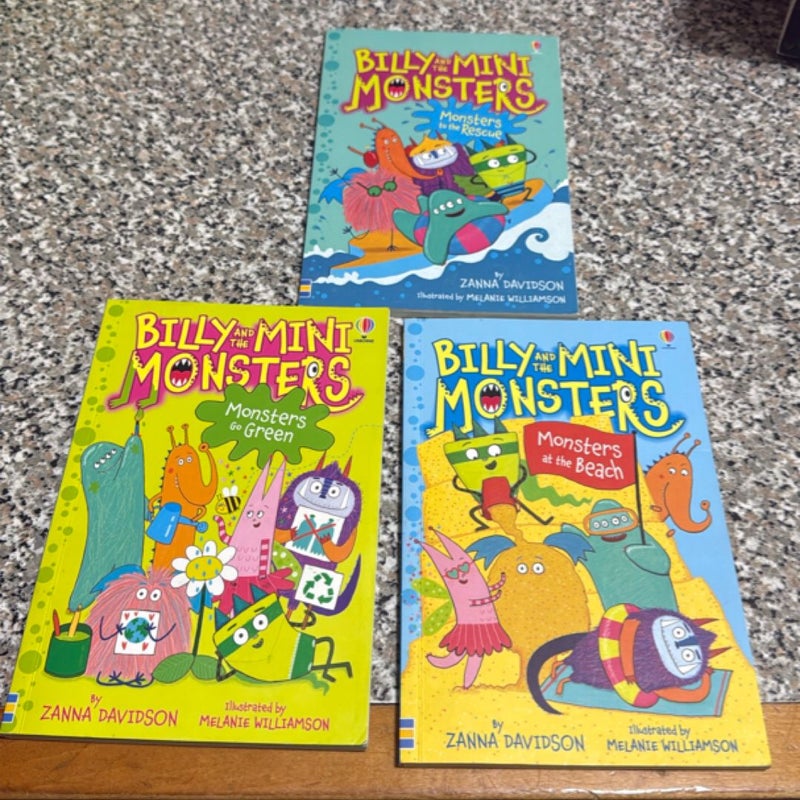 Billy and the mini Monsters book lot of 4