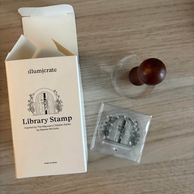 Illumicrate personal library book stamp