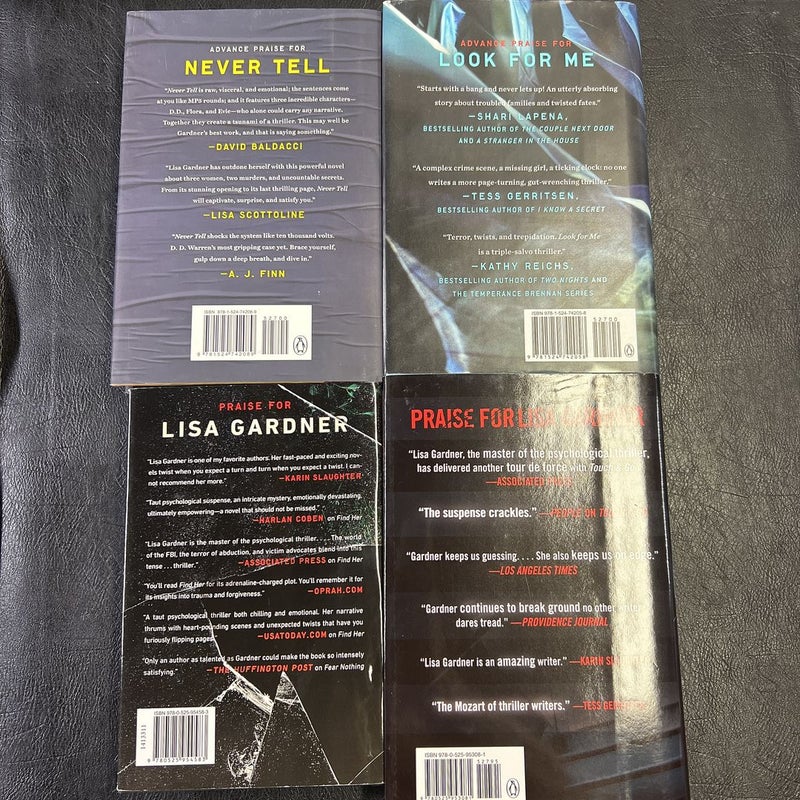 Lisa Gardner 4 Hardcover Bundle