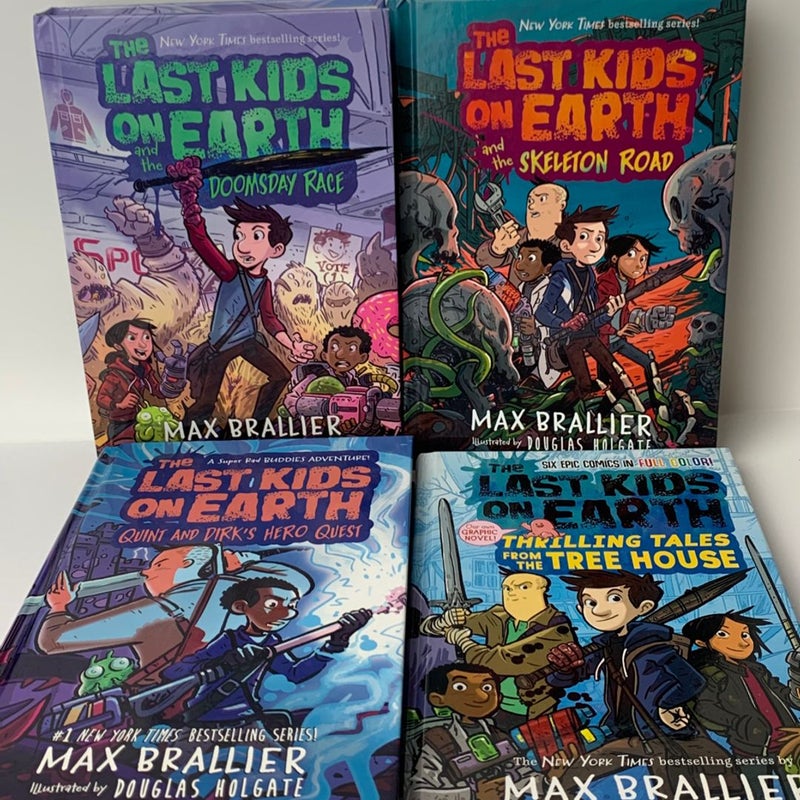 The Last Kids on Earth 4 Book Lot 6, 7, 7.5, + Thrilling Tales From Tree House