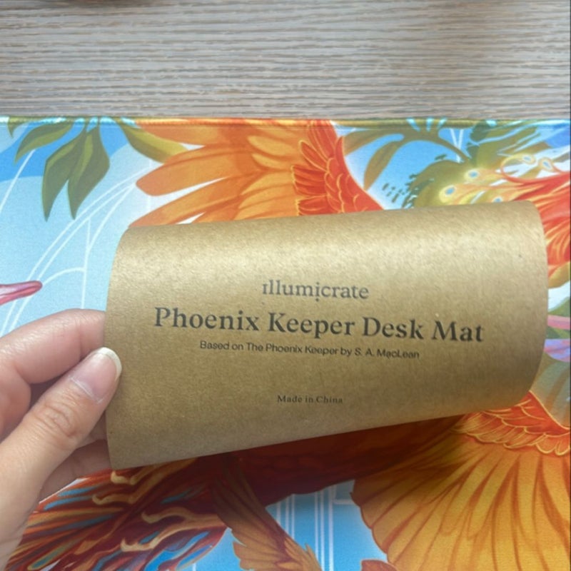 The Phoenix Keeper Desk Mat Illumicrate 