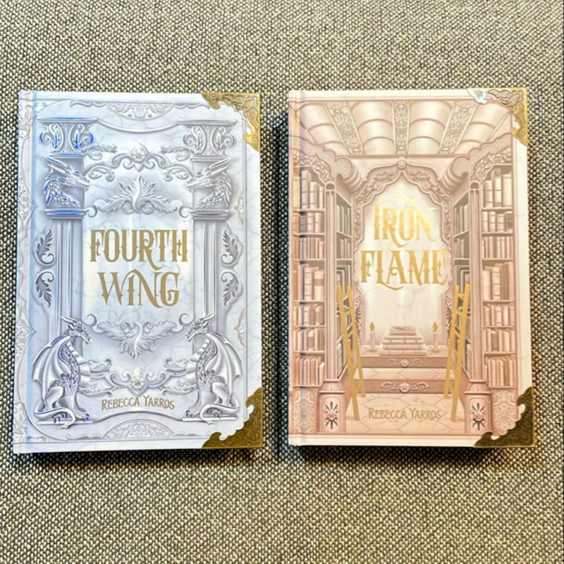 Fourth Wing SIGNED 1st printing & Iron Flame SE TBB