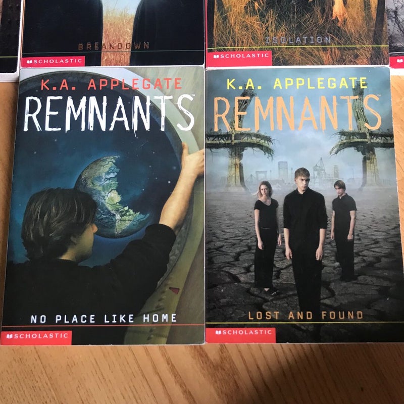 10 Remnants books by K.A. Applegate (same author as Animorphs series) set 8 9 10