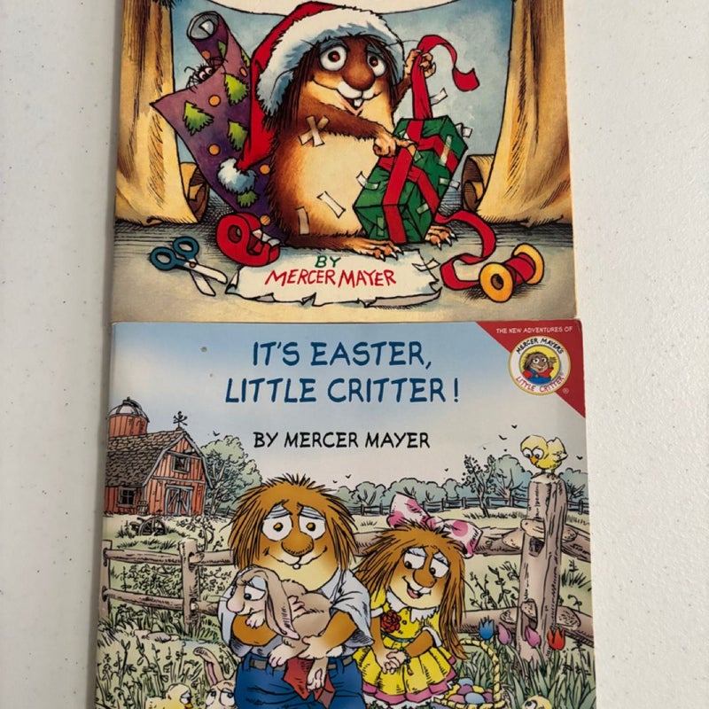 2 Little Critter Books: It's Easter, Little Critter! Merry Christmas Mom and Dad