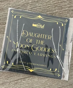 Bookish Daughter of the Moon Goddess Inspired Earrings