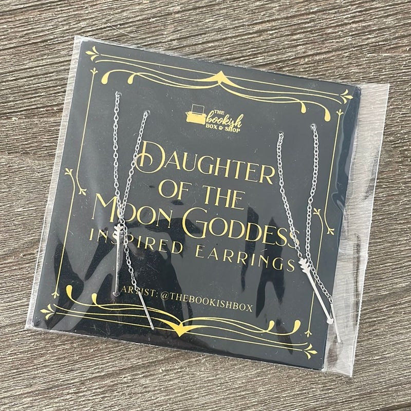 Bookish Daughter of the Moon Goddess Inspired Earrings