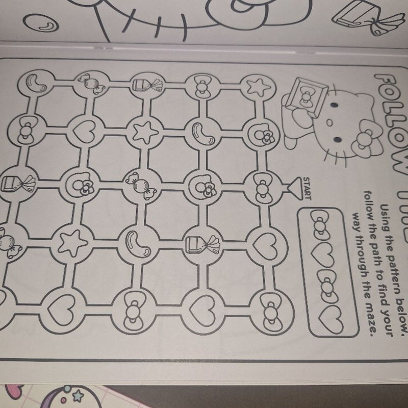 Hello kitty coloring book with crayons