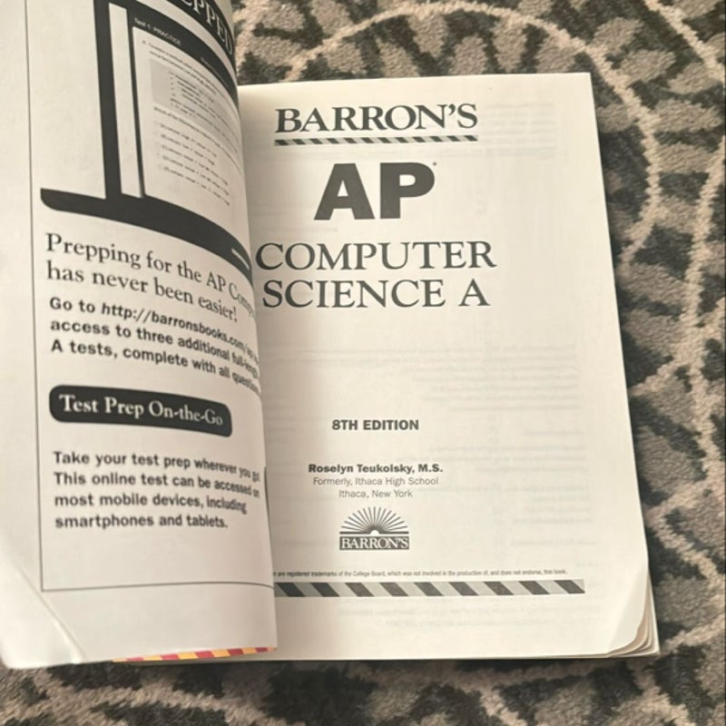 Barron's AP Computer Science a with Online Tests