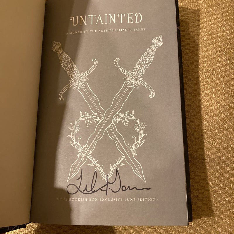 Hotsell Bookishbox Signed Edition Untainted by Lilian T. James