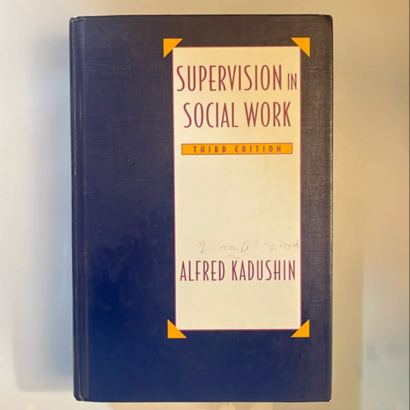 Supervision in Social Work