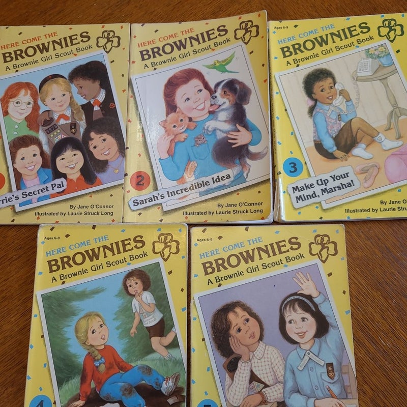 Here Come The Brownies, book lot, bundle of 5 books