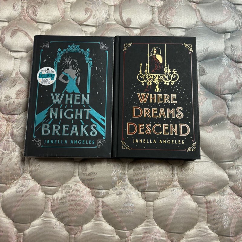 Owlcrate special edition of Where Dreams Descend and When Night Breaks