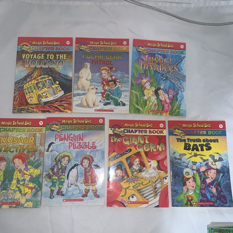 Lot of 7 The Magic School Bus Science Chapter Books - Scholastic paperback