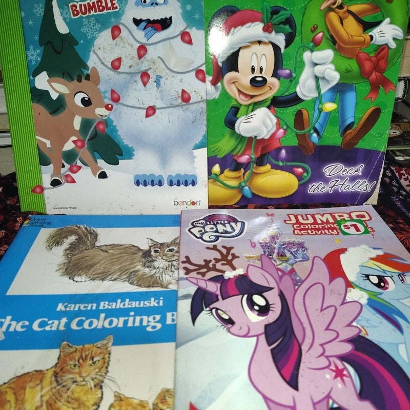 Coloring book bundle: Holiday, Animals & Character fun!