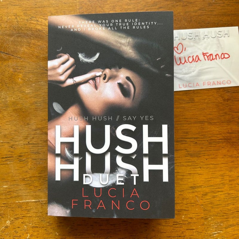 Special edition *signed* Hush Hush by Lucia Franco w/ pillow outlet case