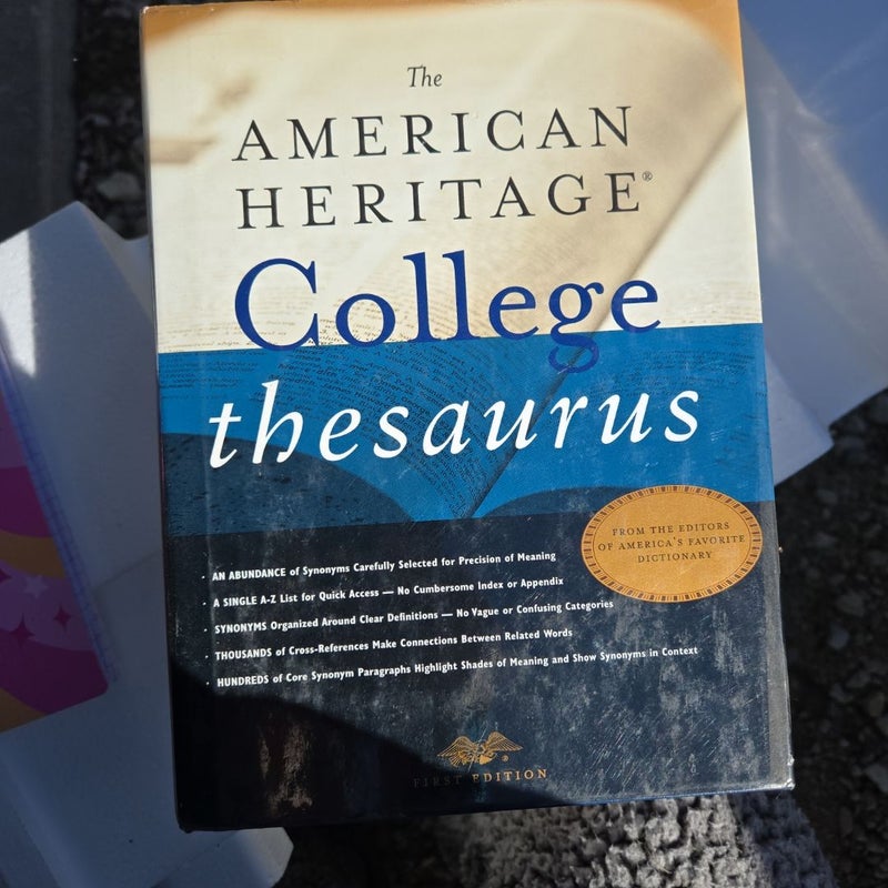 The American Heritage College Thesaurus