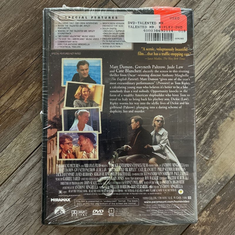 The Talented Mr Ripley Book & DVD