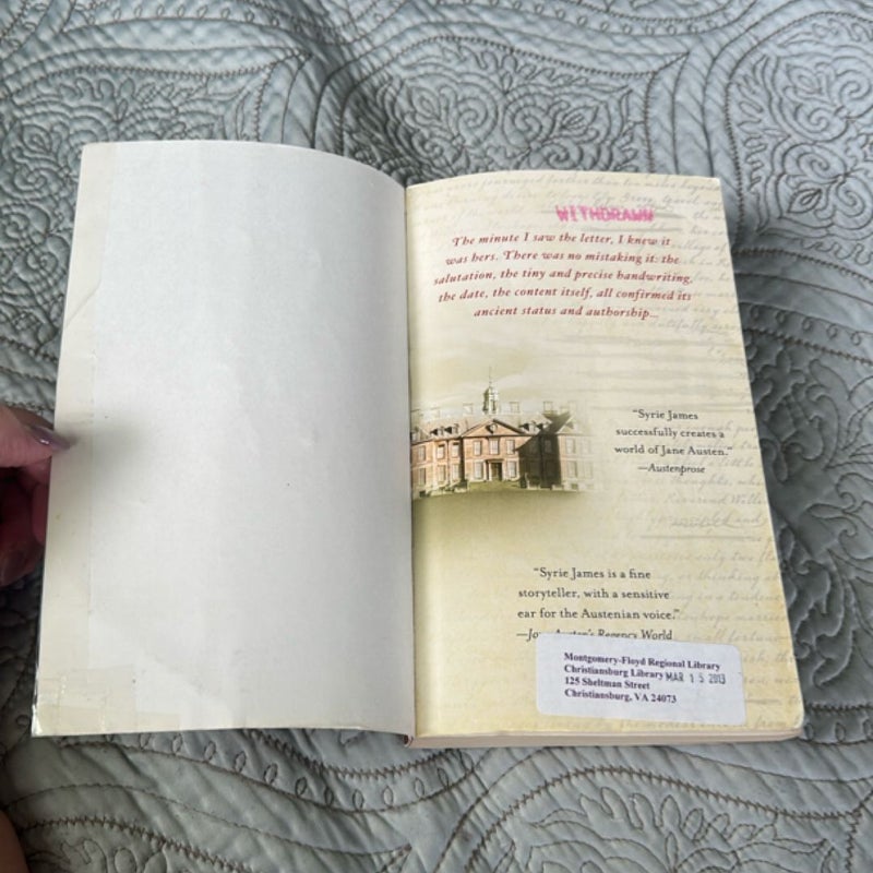 The Missing Manuscript of Jane Austen