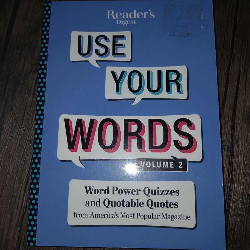 Reader's Digest Use Your Words Vol. 2