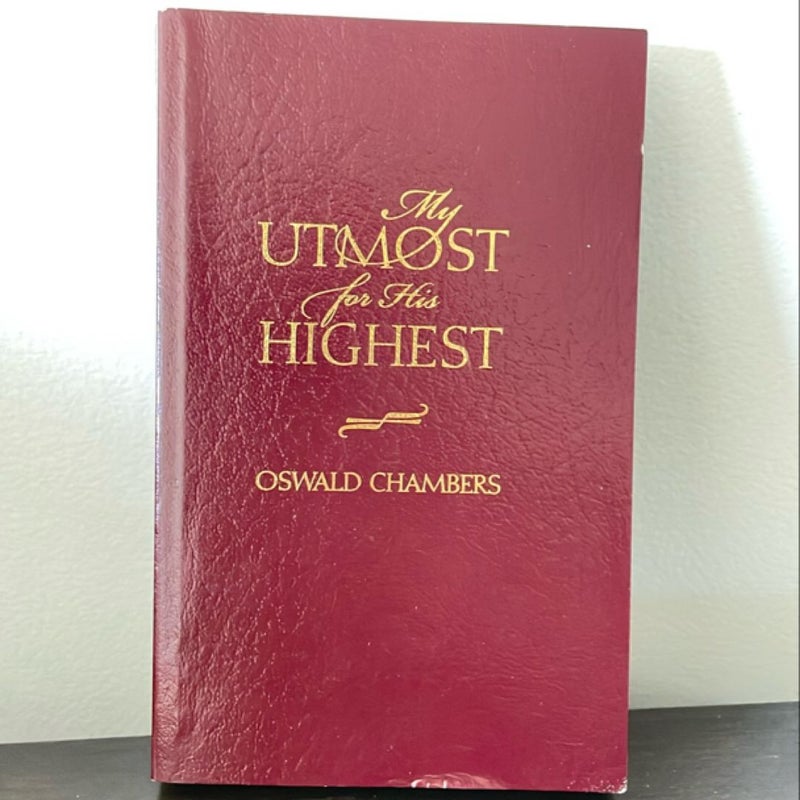 My Utmost for His Highest