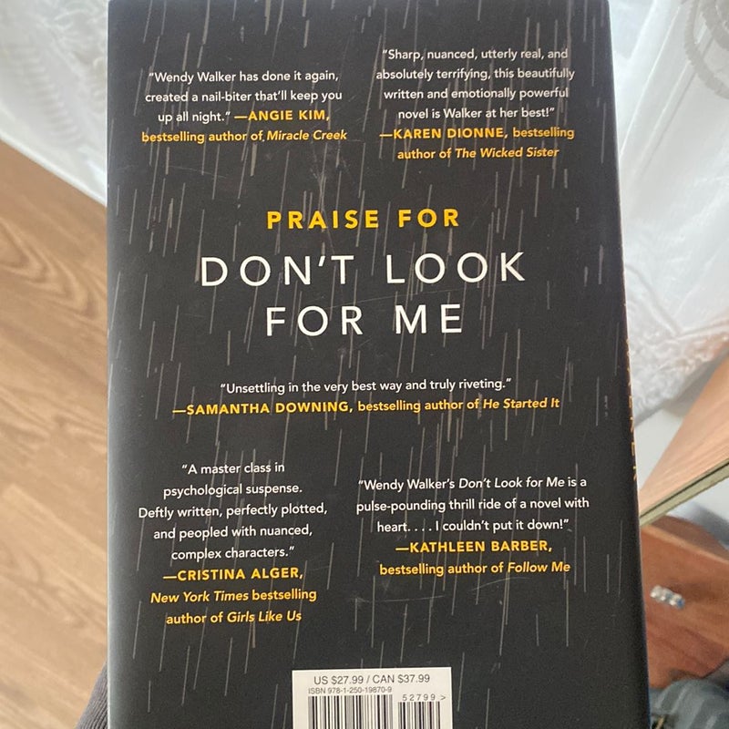 Don't Look for Me HARDCOVER