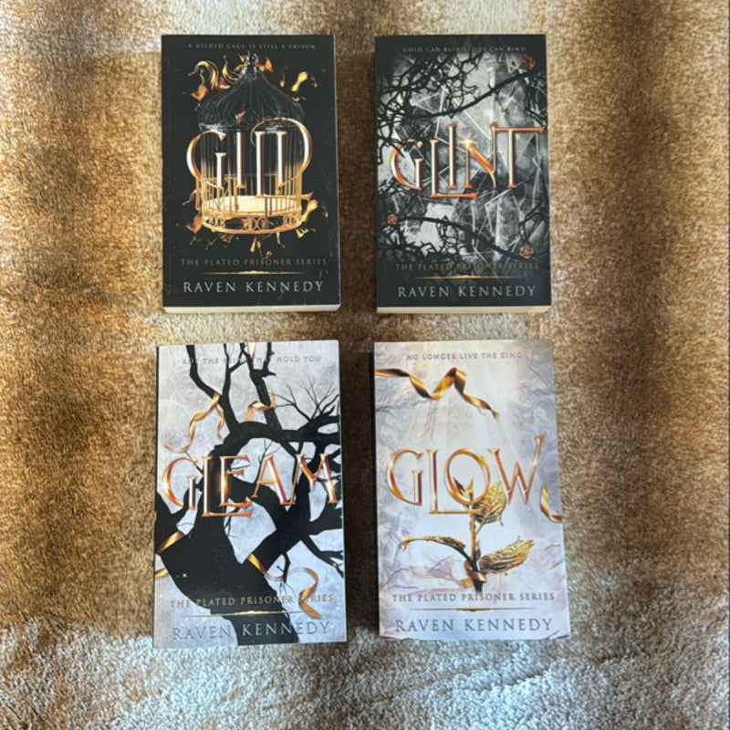 The Plated Prisoner’s Series Books 1-4 GILD, GLINT, GLOW, GLEAM *Out Of Print* *Indie Versions*