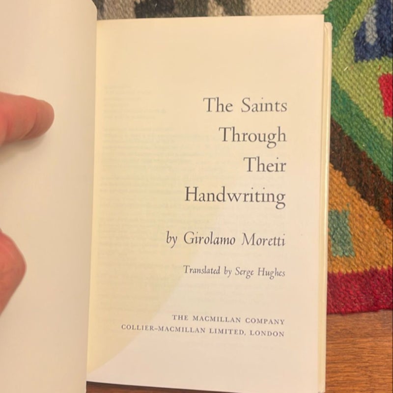 The Saints Through Their Handwriting (1964, first printing)