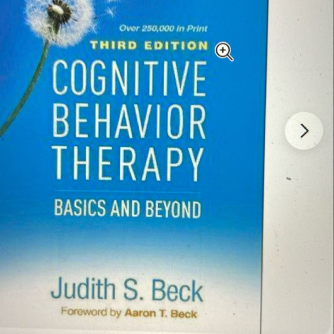 Cognitive Behavior Therapy By Judith S. Beck, Hardcover 