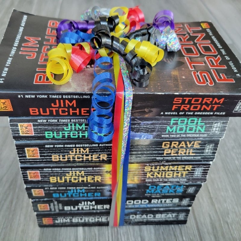 JIM BUTCHER DRESDEN FILES SERIES SET OF 7 PAPERBACK BOOKS #1 - 7 FIRST EDITION