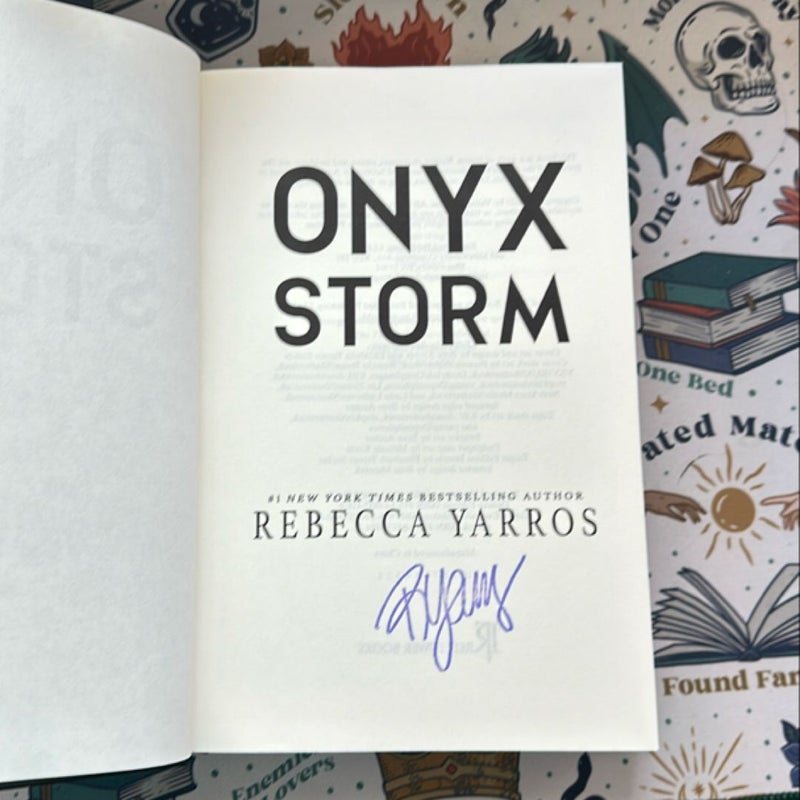 Onyx Storm Target Edition Author Signature