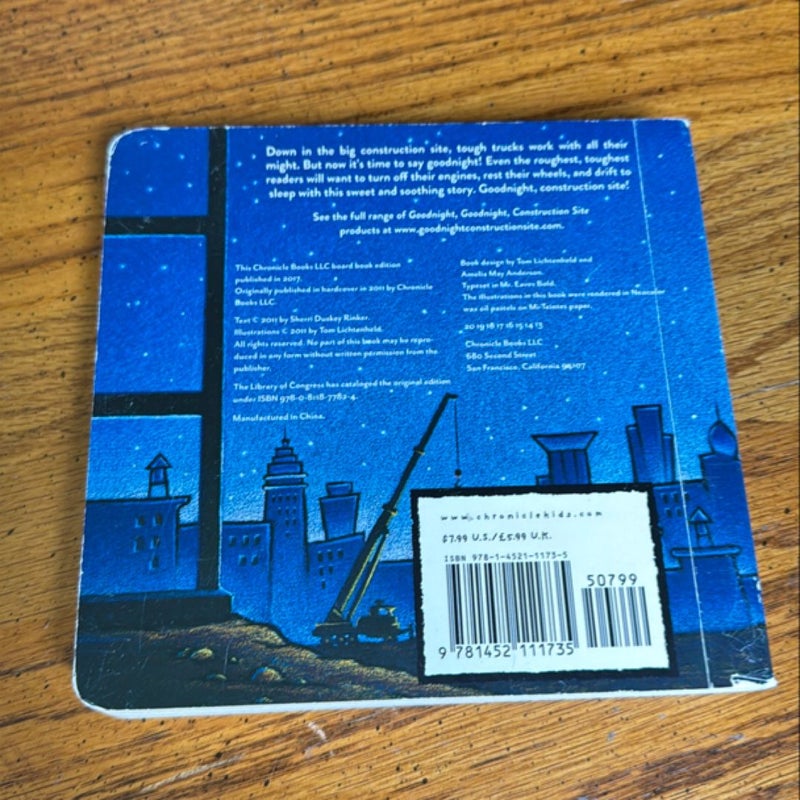 Goodnight, Goodnight Construction Site (Board Book for Toddlers, Children's Board Book)