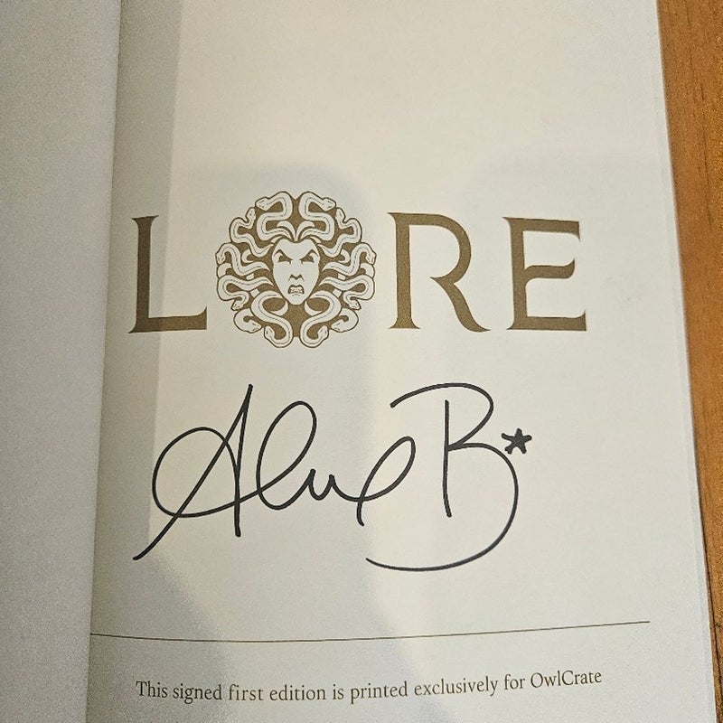 Lore and Silver in the Bone Owl Crate signed editions