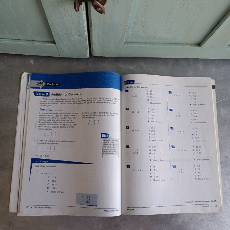 Tabe Fundamentals, Level M 2nd Edition