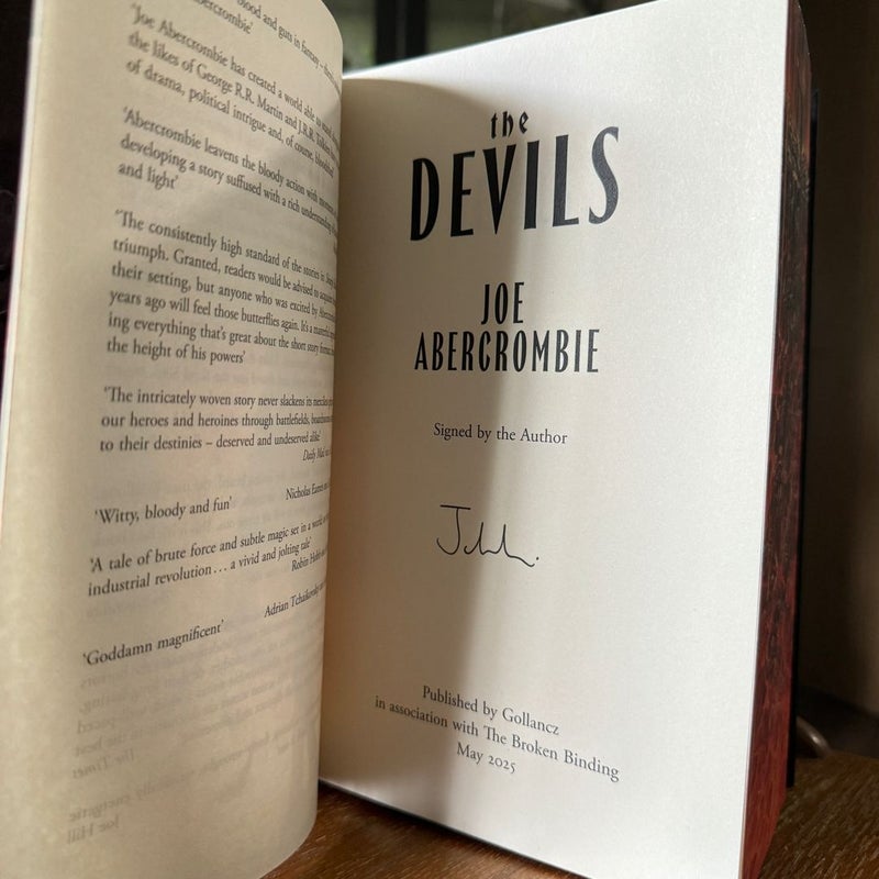 The Devils - The Broken Binding - hand signed