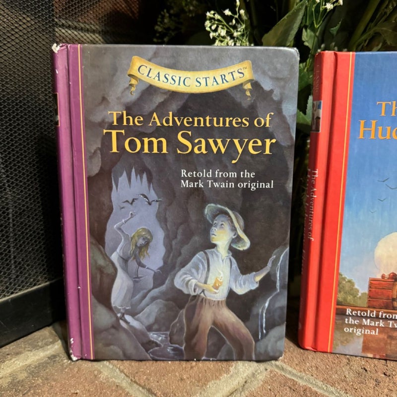 Classic Starts®: the Adventures of Tom Sawyer and Huckleberry Finn Hardback Book Bundle 