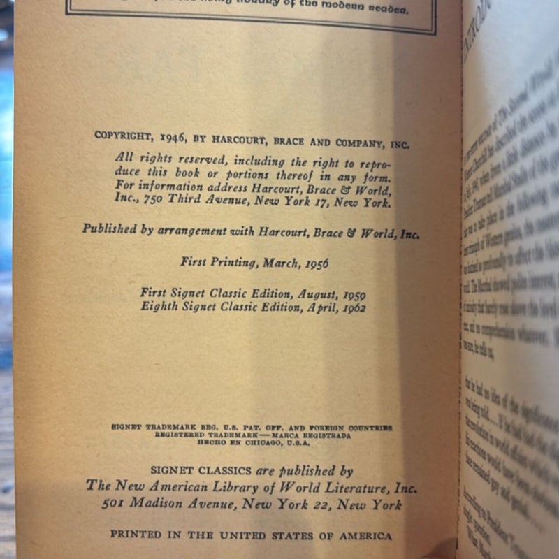 Animal Farm (1962 Vintage Signet Classic PB)