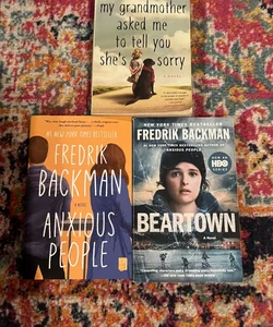  Fredrik Backman Bundle - Beartown Anxious People, Grandmother…She’s Sorry