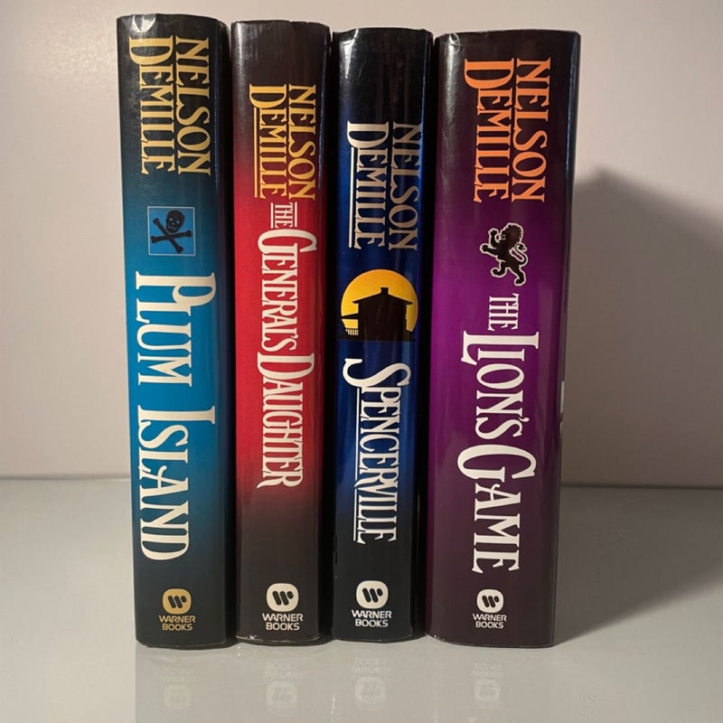 4 Nelson Demille Novels - First Edition Hardcover Book Bundle Mystery Thriller