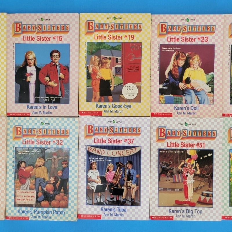 THE BABYSITTERS CLUB LITTLE SISTER LOT OF 10 BOOKS BY ANN M. MARTIN VINTAGE 1990s COVERS