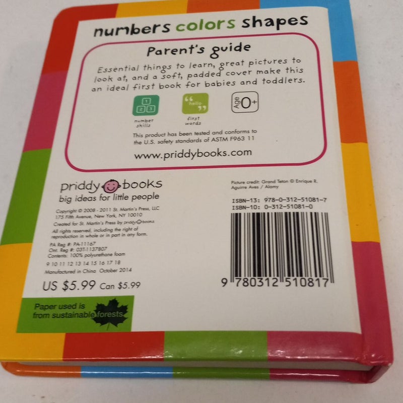 First 100 Padded: Numbers, Colors, Shapes