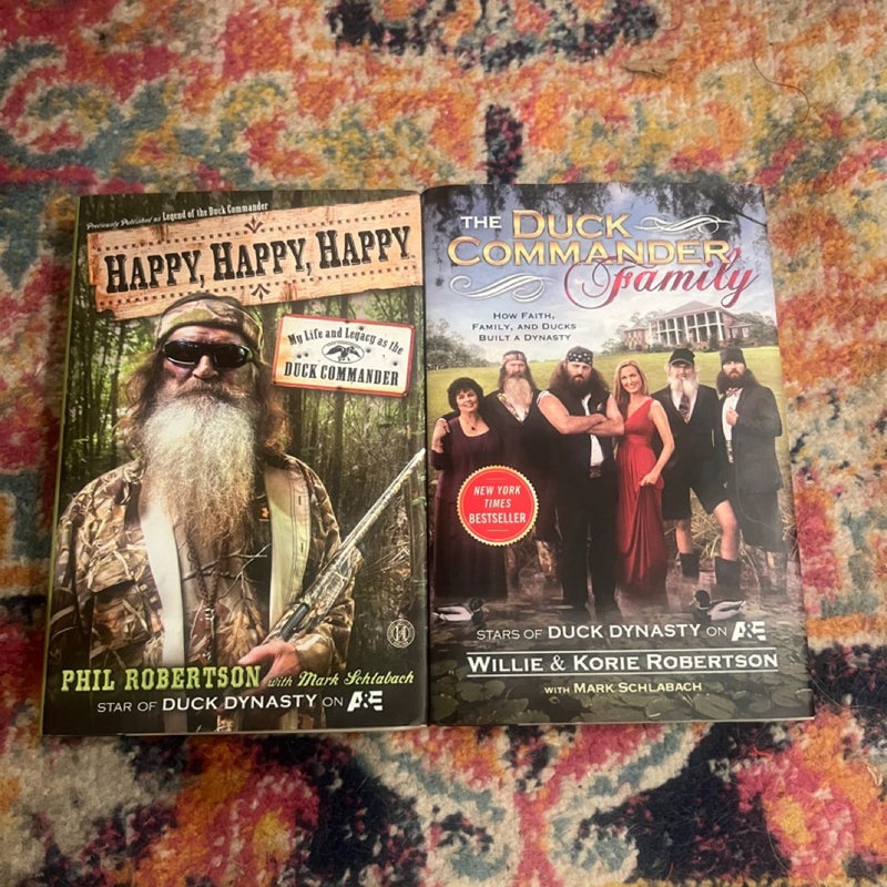 The Duck Commander Family and Happy, Happy, Happy Hardcover Lot VG