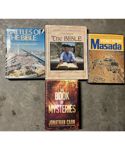 Book lot: Book of mysteries,charleton heston presents the bible,biblical battles  