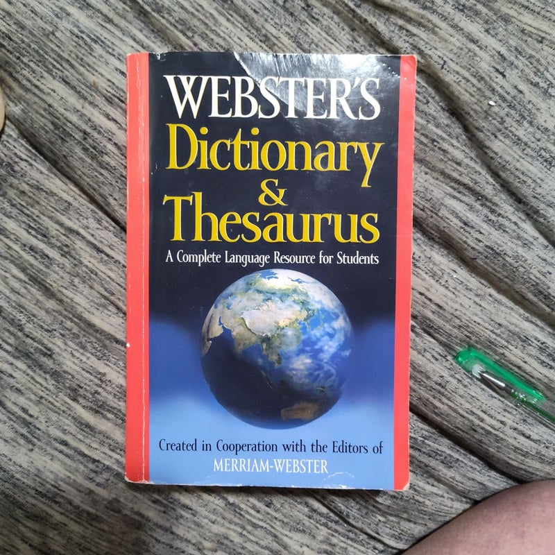 Websters Dictionary and Thesaurus