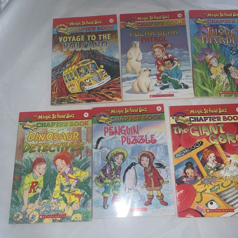 Lot of 7 The Magic School Bus Science Chapter Books - Scholastic paperback