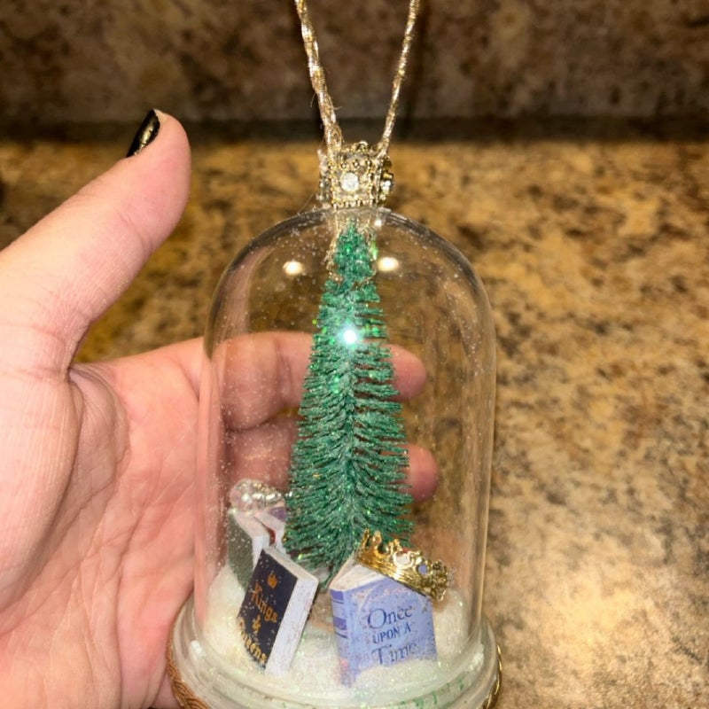 Fantasy Book themed handmade ornament