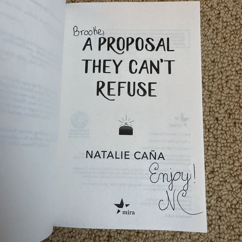 A Proposal They Can't Refuse **signed** by Natalie Caña, Paperback ...