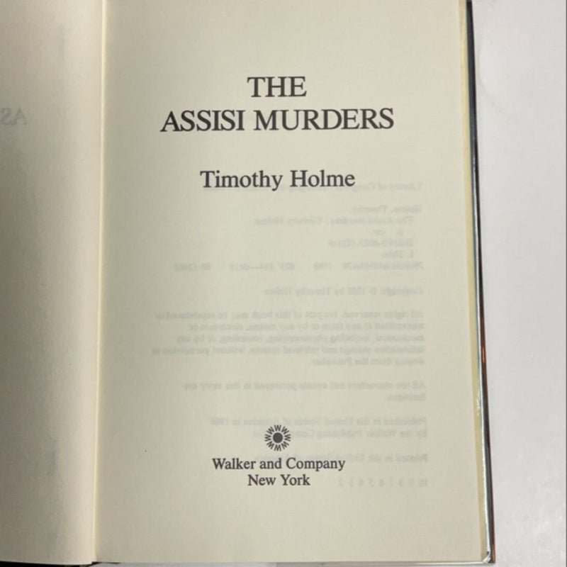 The Assisi Murders