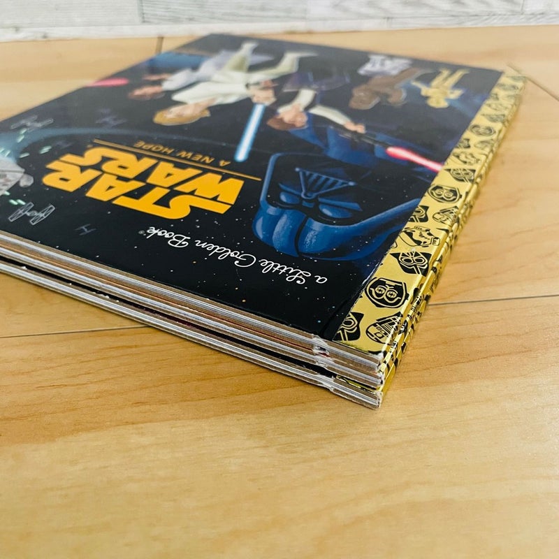 Little Golden Star Wars Bundle-Lot of 3; Revenge of the Sith, A New Hope, Empire Strikes Back 